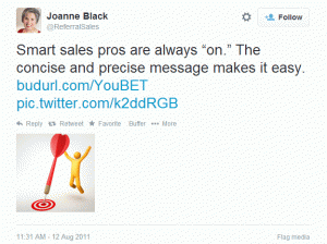 Joanne Black tweet