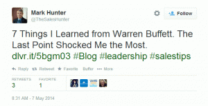 Mark Hunter tweet