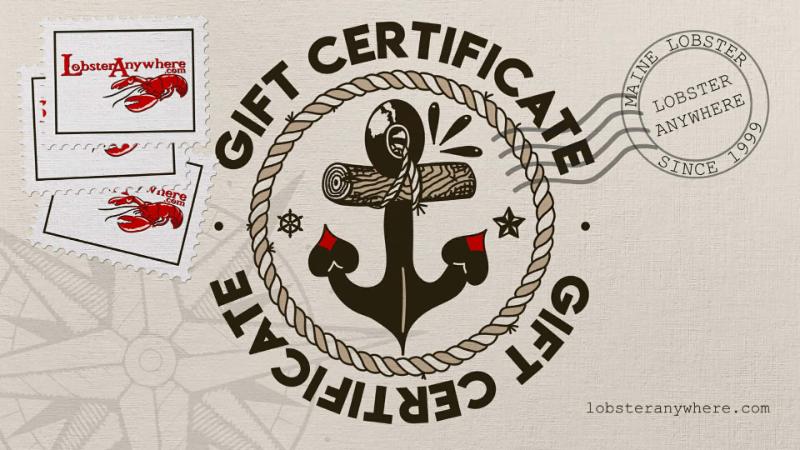 Lobsteranywhere Gift Certificate