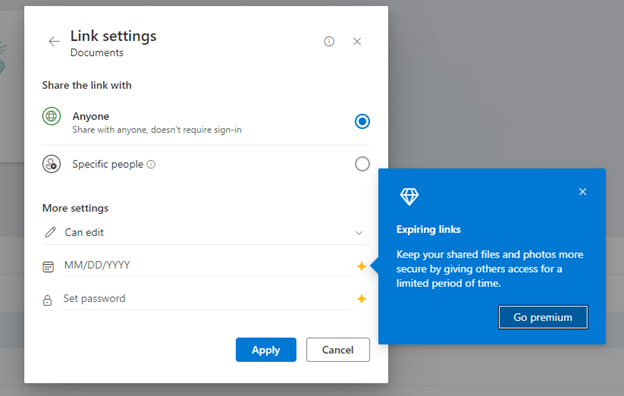 MS sharing access