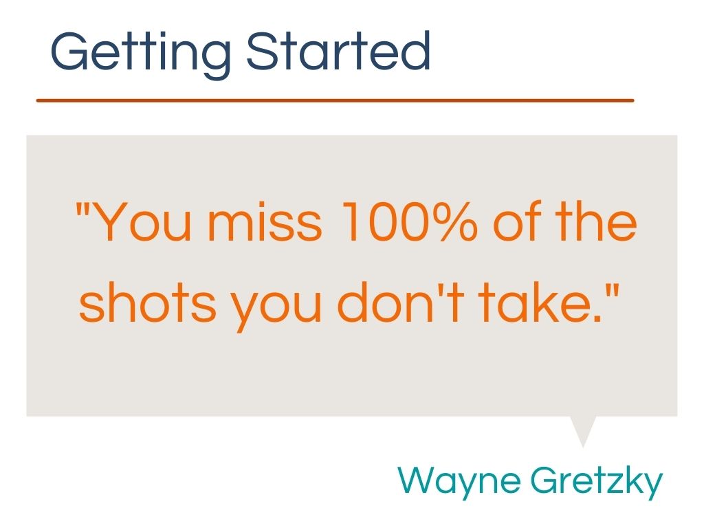 Productivity quotes about getting started