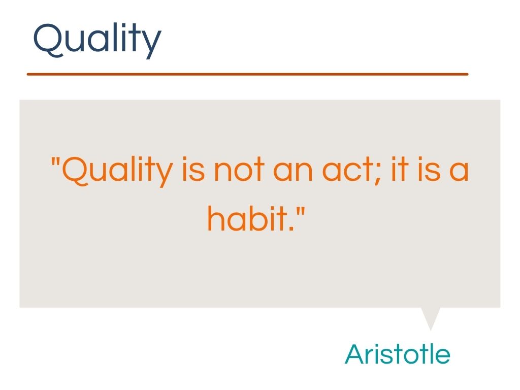 Productivity quotes about quality